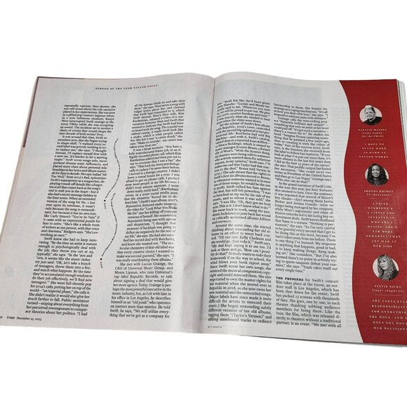 Taylor Swift Time Magazine Person Of The Year December 25 2023 Magical Era - Picture 12 of 15
